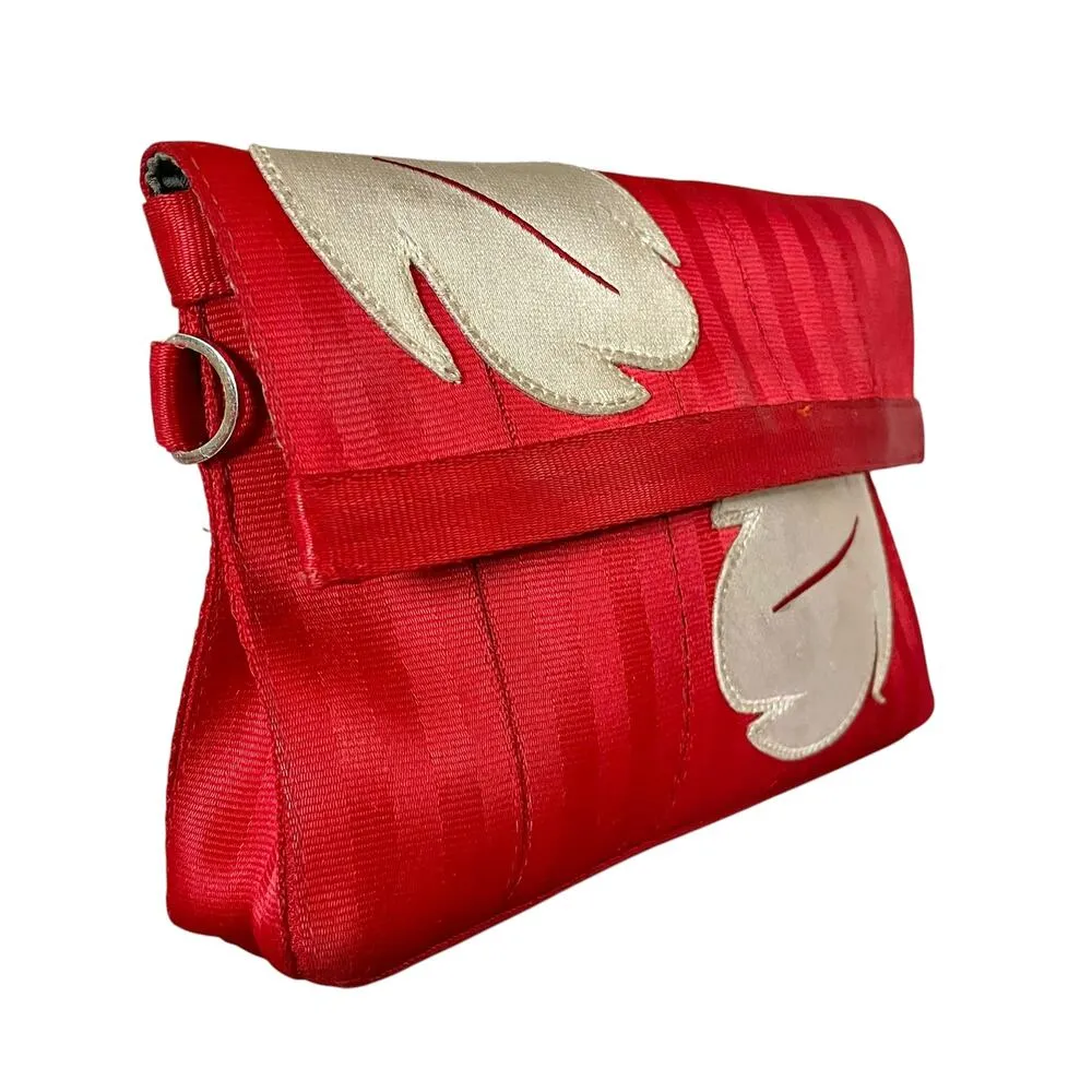 Harveys x Disney Lilo Leaves Red Seatbelt Mini Foldover Clutch Crossbody Handbag - Image 10