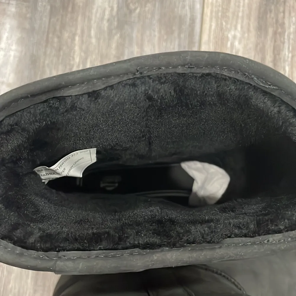 Abeo Burlington leather & shearling boots Black Size 7.5 - Image 7