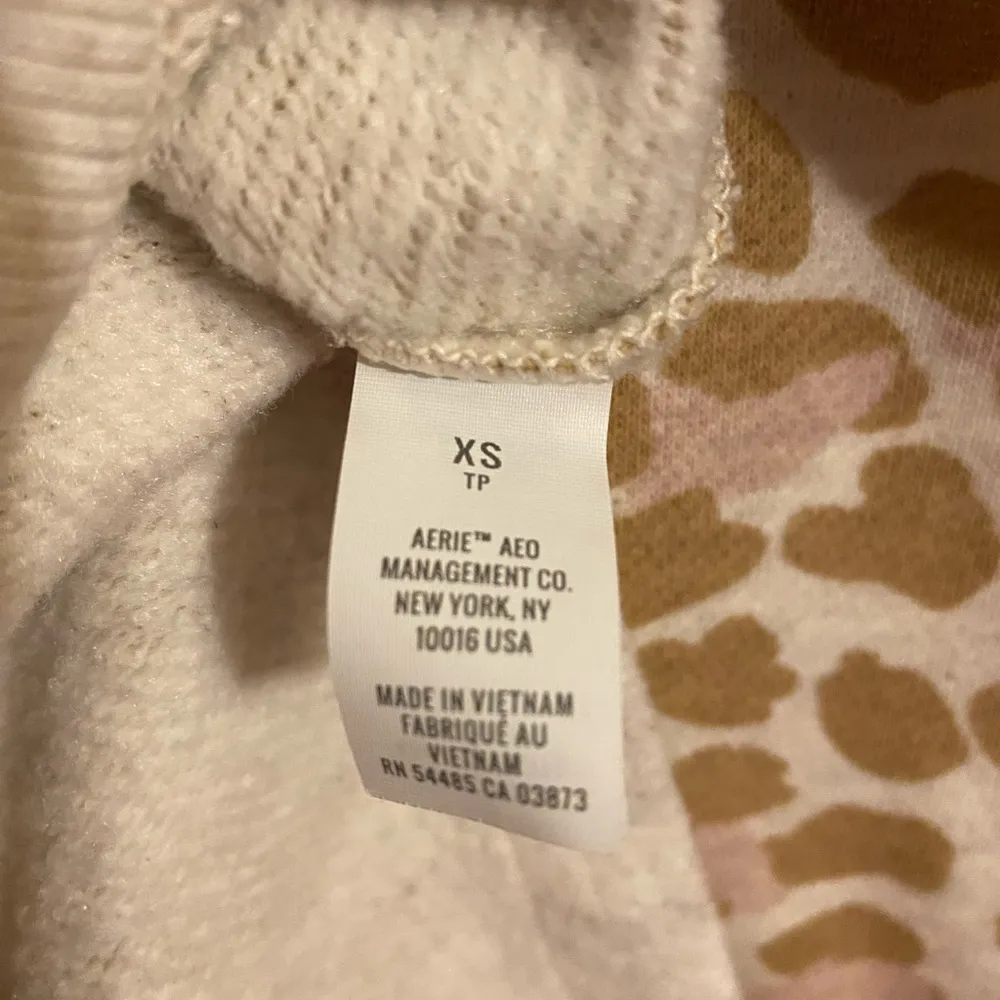 Aerie Oversized Desert Leopard Print Crewneck Pullover Sweatshirt - Image 6