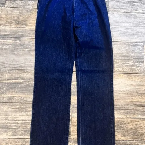 Ann Taylor Vintage High Waist Side Zip Straight Leg Blue‎ Jeans Size 2 90s Y2K - Image 7
