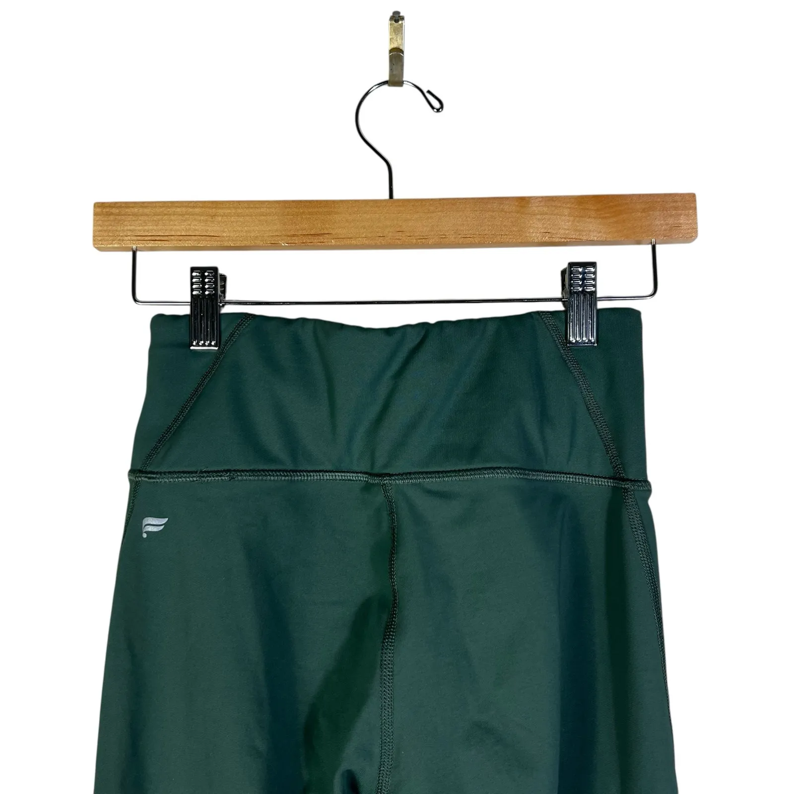 Fabletics Leggings Womens XS Green High Rise Cropped Stretch Athleisure Pilates - Image 4