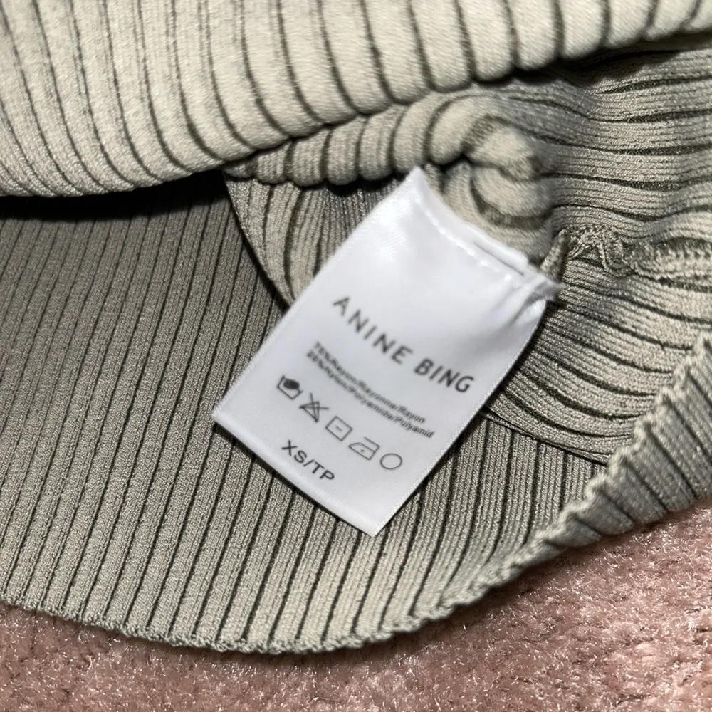 NWT Anine Green Fine Knit Julian Pencil Midi Skirt Size XS - Image 4