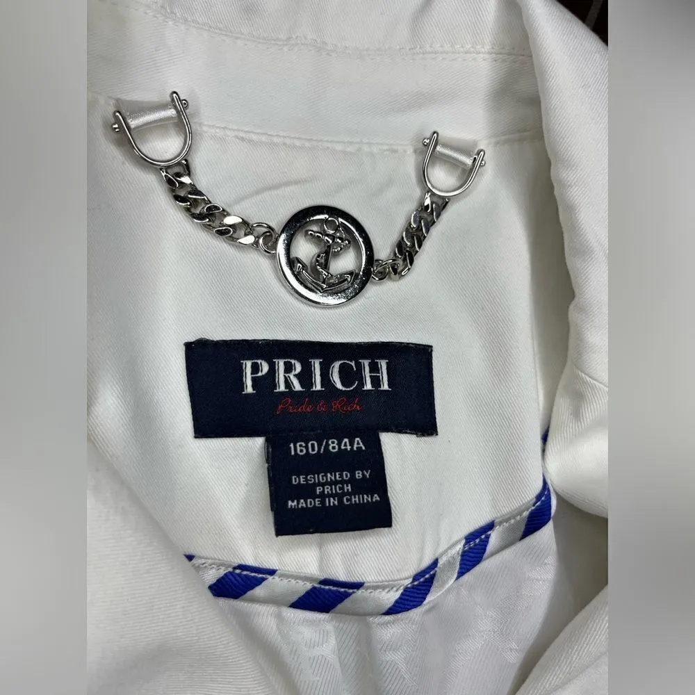 Prich pride & rich white fitted blazer sz small 160/84A - Image 2