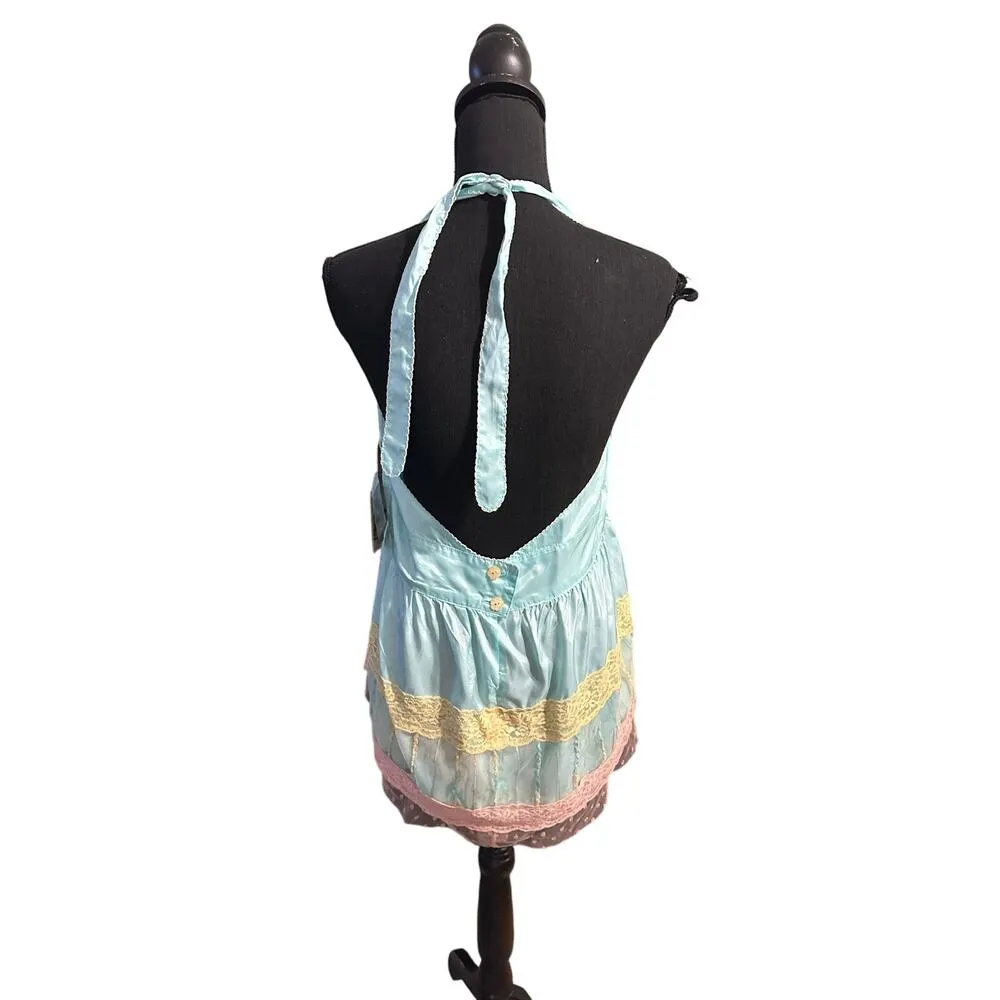 Ivy Jane Halter Babydoll embellish Blouse - Image 5