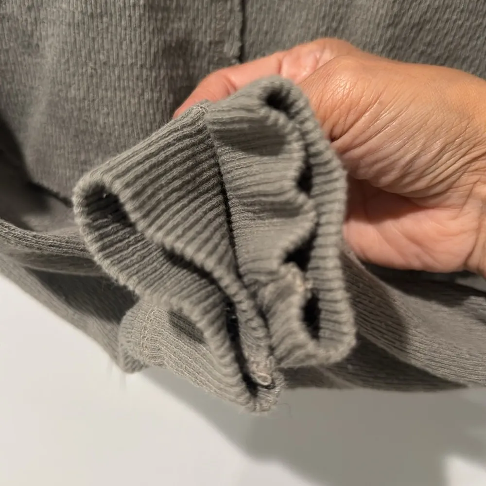 Free People Movement Women's Thermal Cropped Top Sz M Boho Chic Festival Travel Green Size M - Image 5