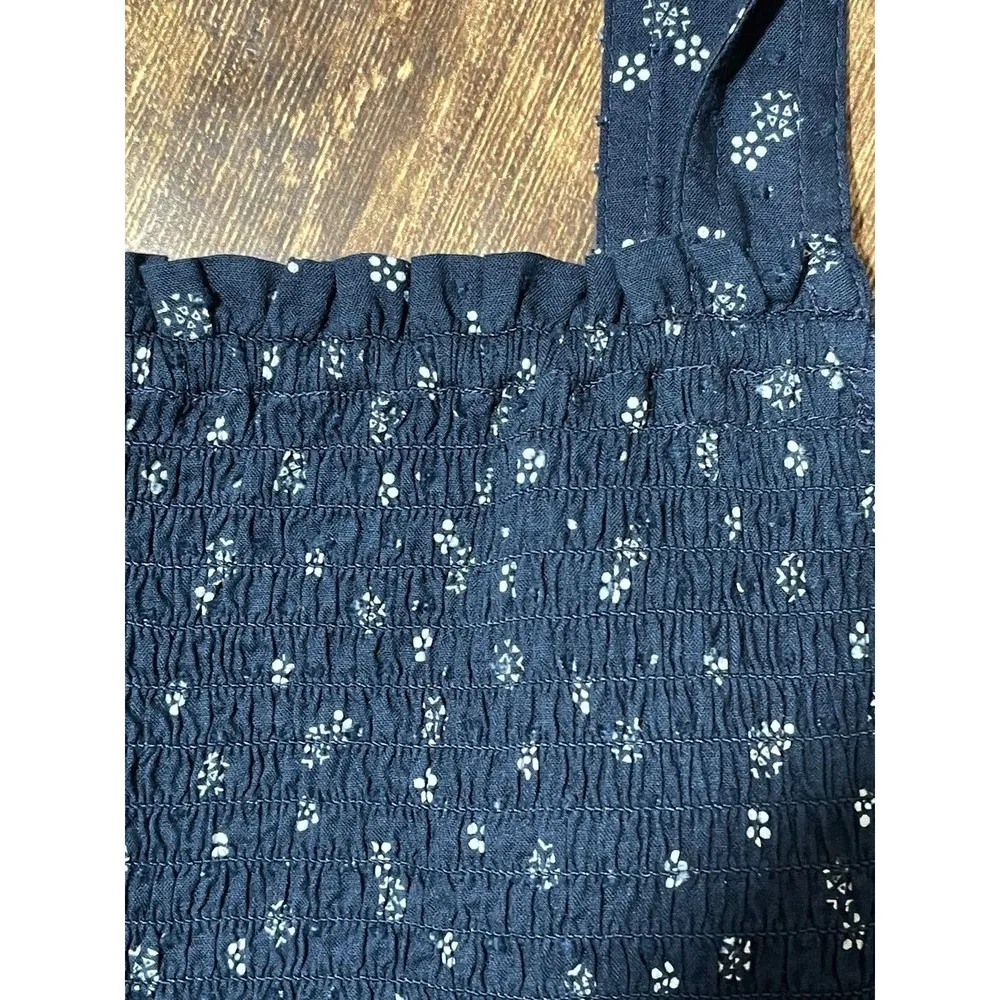 NWT Madewell Lucie Smocked Floral Tank size MEDIUM - Image 2