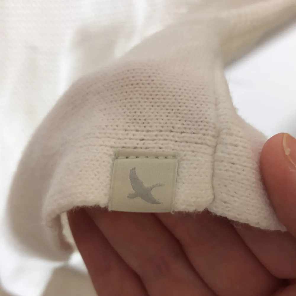 Eddie Bauer White Open Knit Top Large - Image 4