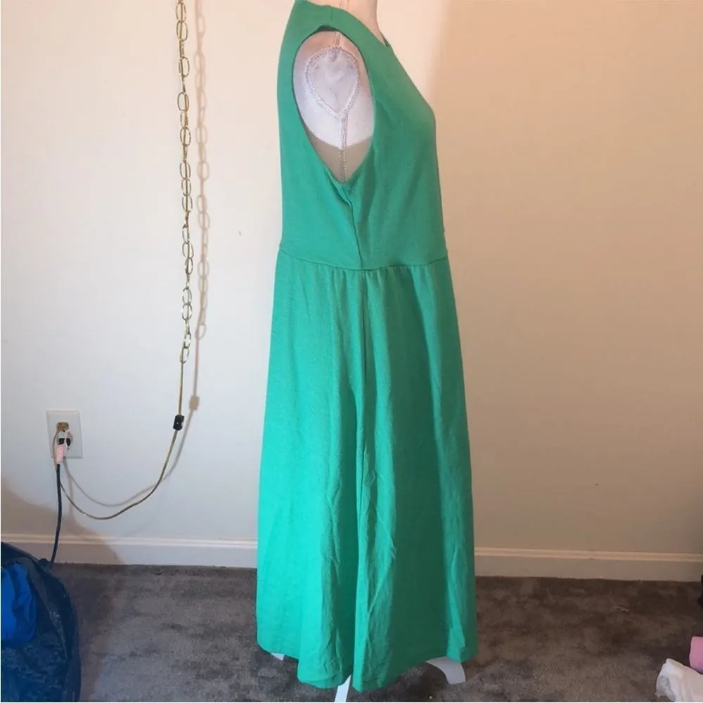 Draper James RSVP green sleeveless midi dress S - Image 4