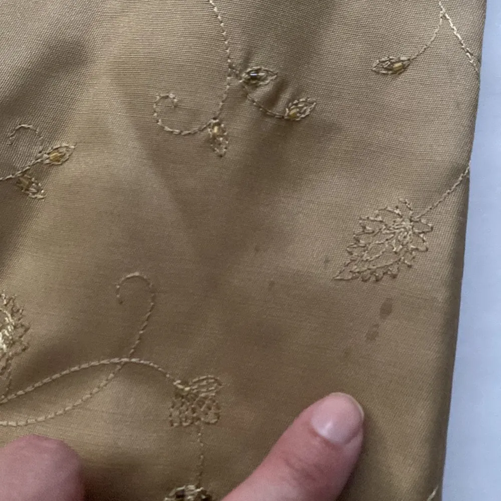 Vintage Dana Buchman women’s floral embroidered beaded silk wool pants, size 4 - Image 12