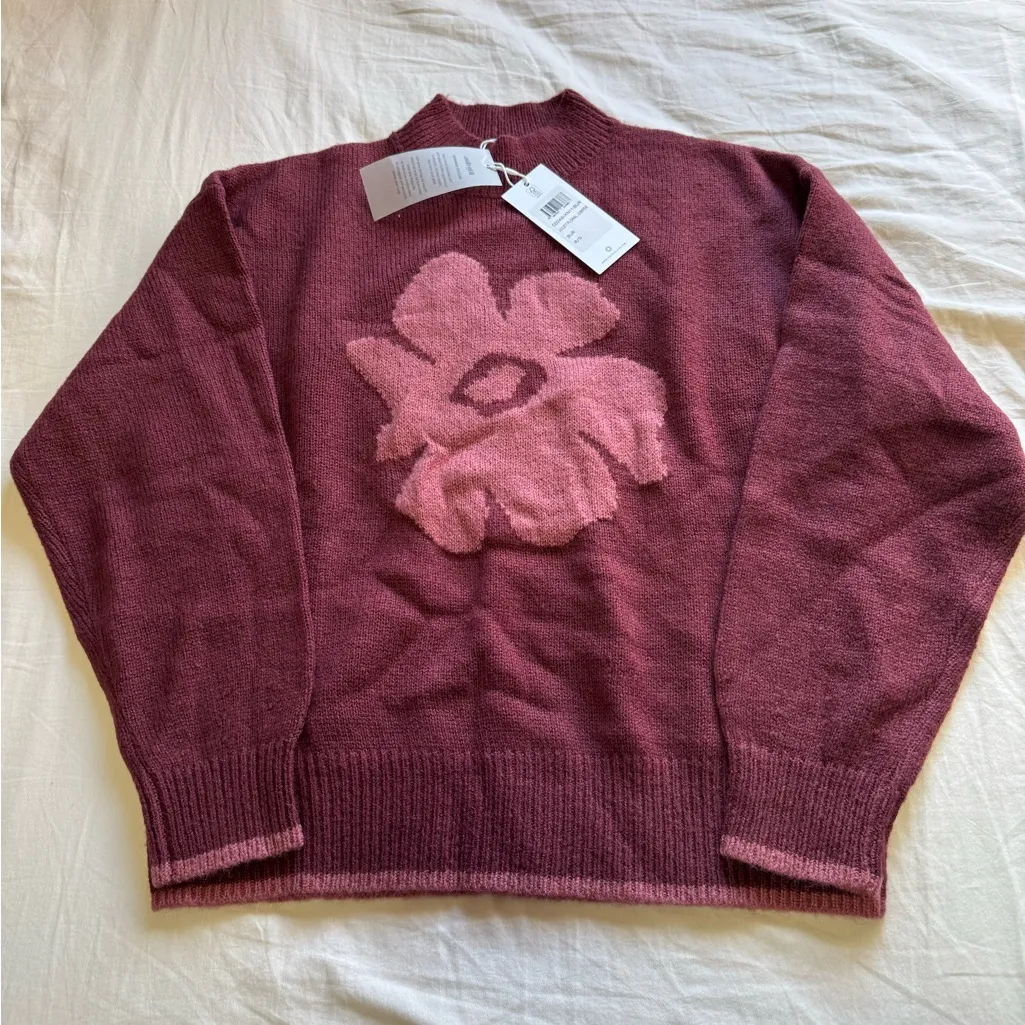 Rhythm Juliet Floral Jumper Sweater Red - Image 3