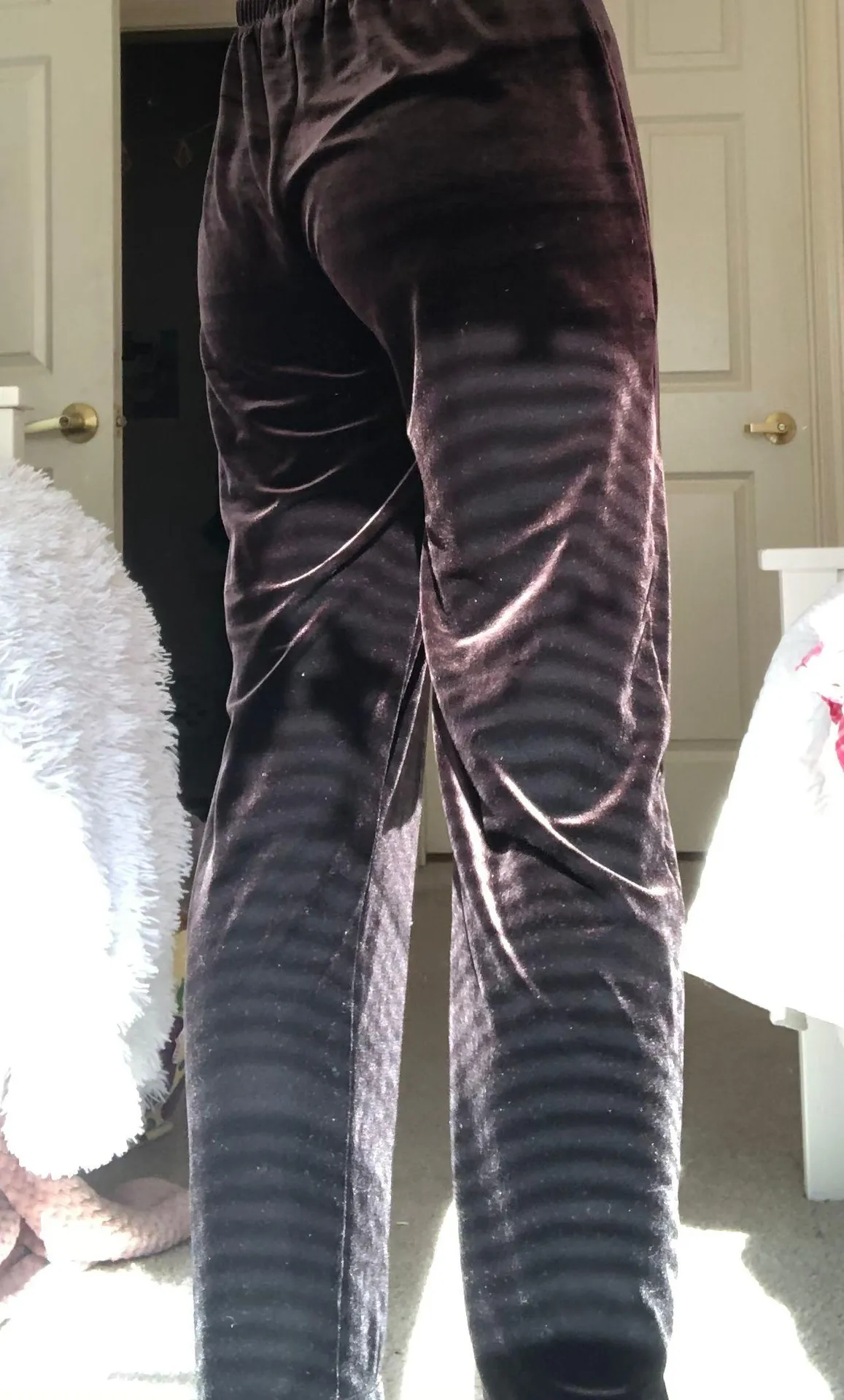 American Vintage Vintage Velvet Brown Pants - Image 2