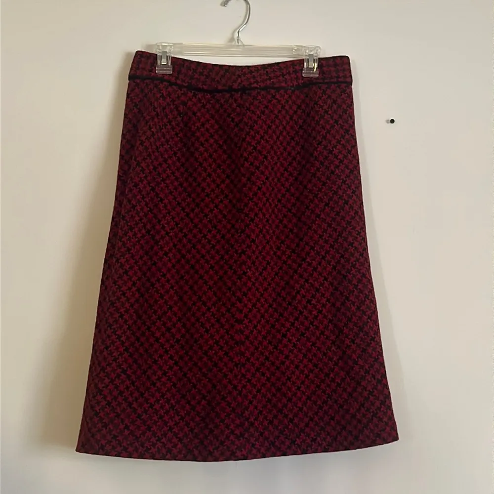 Woven Houndstooth skirt Red Size undefined - Image 2