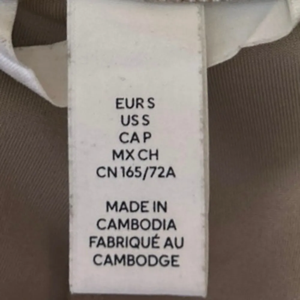 H&M Women's Beige Tan High Waisted Flared Bootcut Stretch Trousers Pants Size S - Image 5