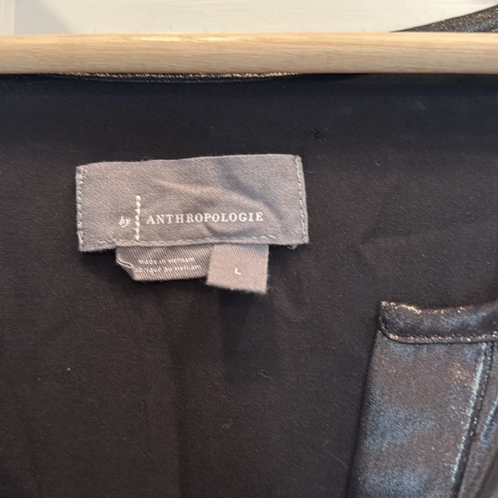 Anthropologie metallic Somerset tiered maxi dress - Image 7