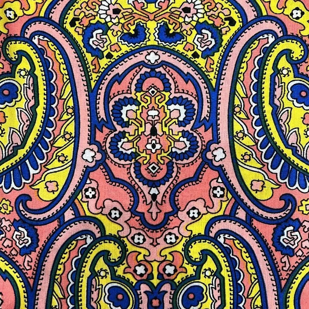 WinWin Multicolor Paisley Half Sleeve Lace Boho Tunic L-XL - Image 10