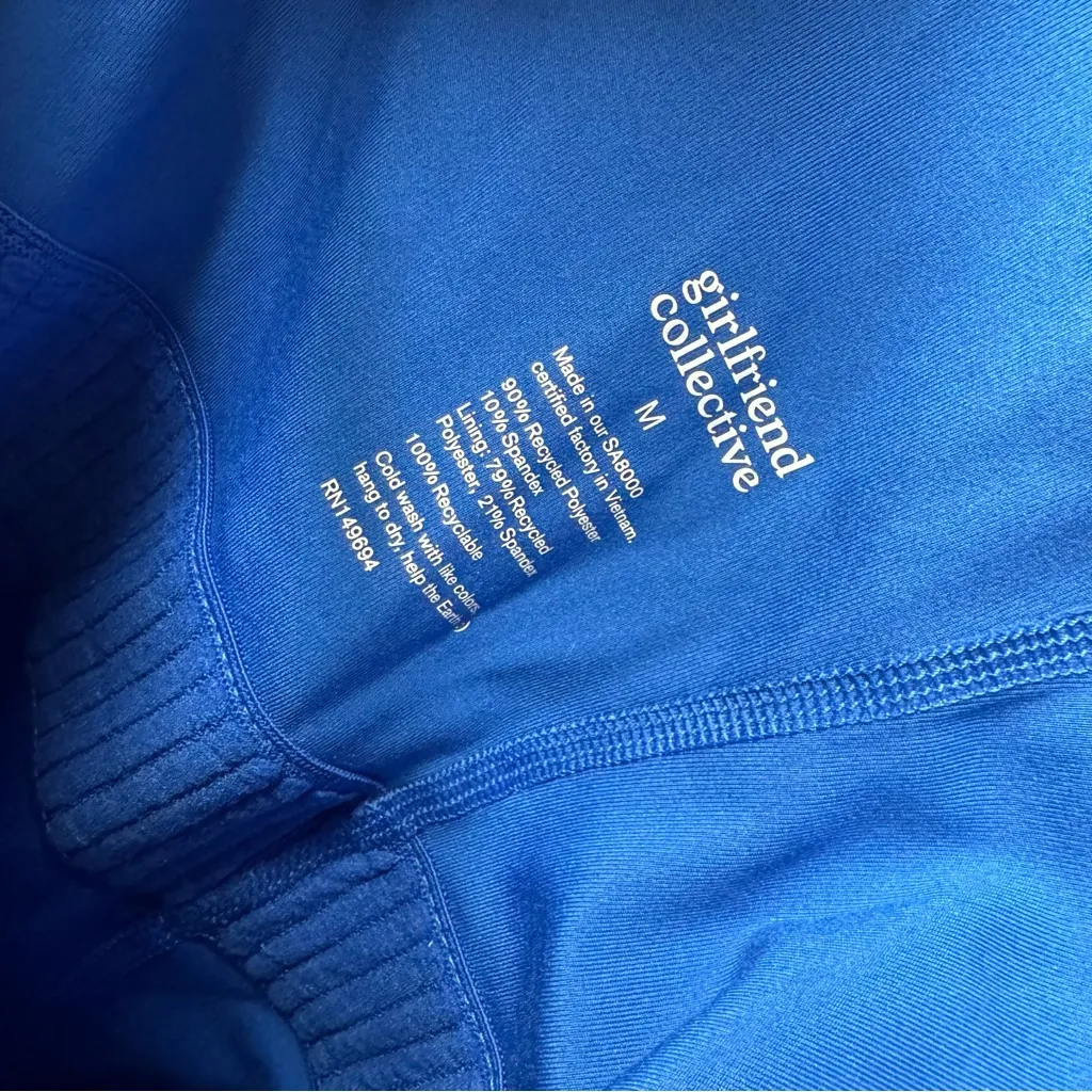 NEW Girlfriend Collective Naomi Athletic Workout Mini Dress Blue Medium M NWT - Image 11