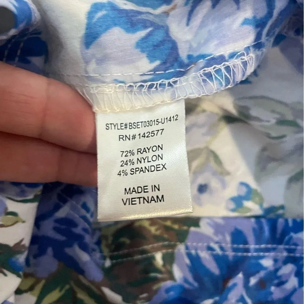 Blashe size m two piece summer outfit. Skort with crop top shirt Blue Size M - Image 12