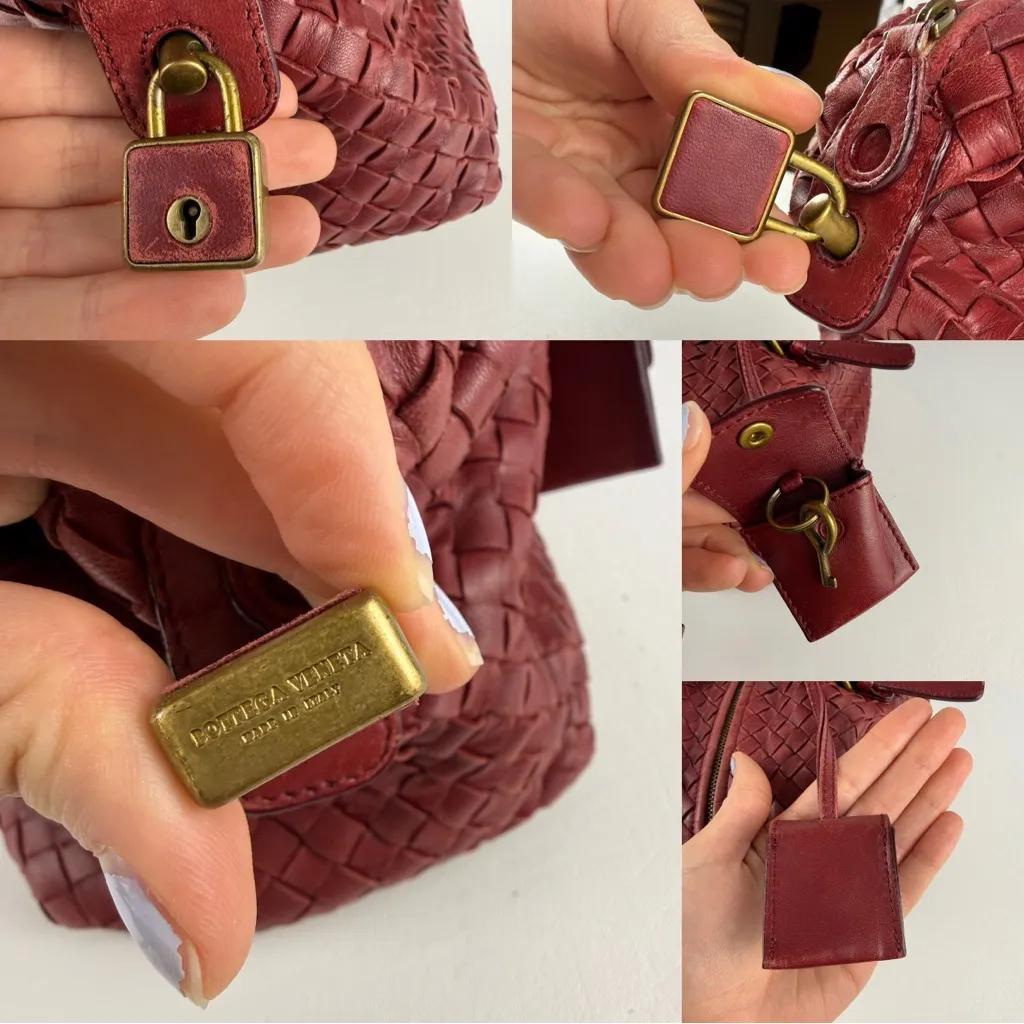 🤍HP🤍Bottega Veneta Red Intrecciato Leather Montaigne Bag - Image 8