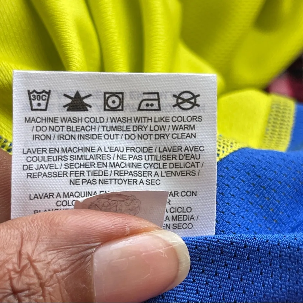 Nike  | Lime Green Long Sleeve Performance Top Sz M - Image 7