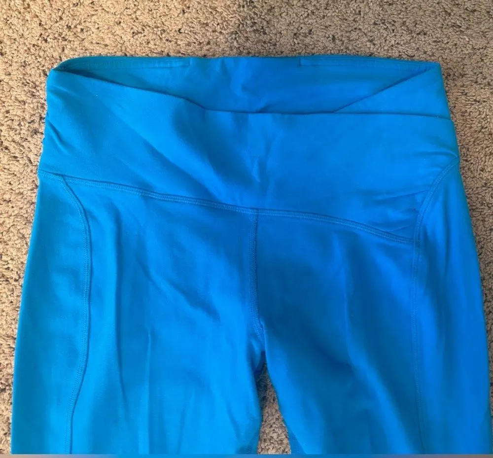 blue  crossover leggings - Image 2