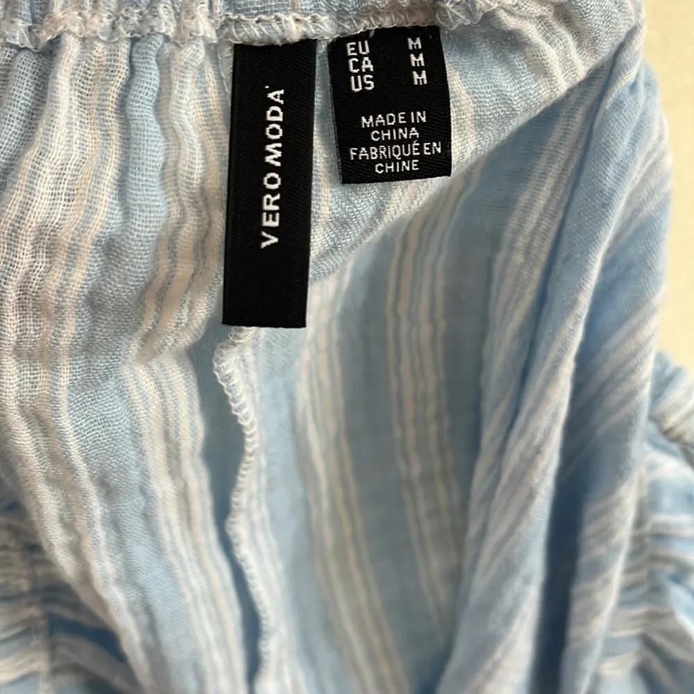 Cotton Vero Moda Crinkle Gauze Mumu Dress M - Image 7