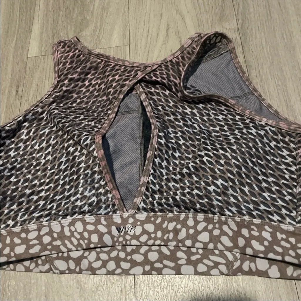 Peloton  Gray and Brown Patterned Activewear - Image 3