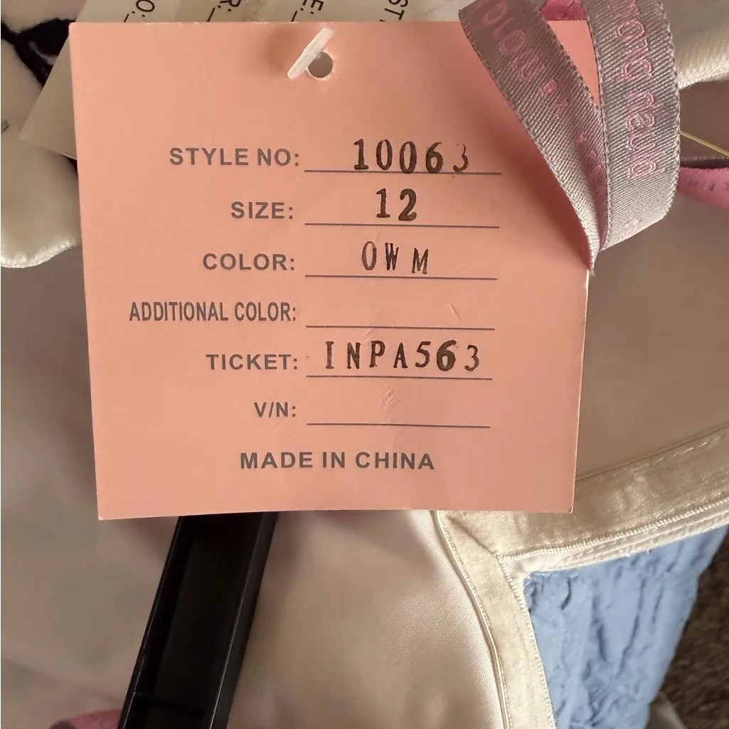 Blush Prom by Alexia White Pink Floral dress NWT Women’s 12 - Image 8