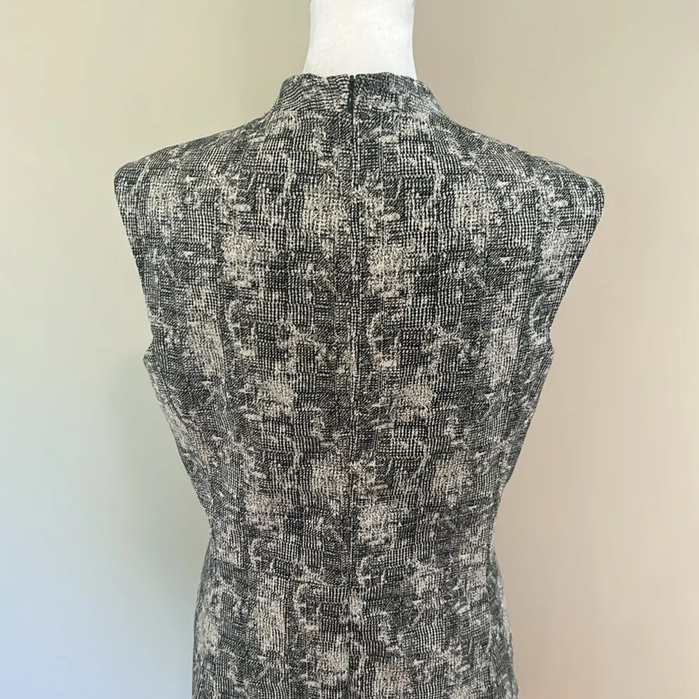 MM Lafleur Aditi Dress in Black and White Jacquard Crackle Print New Size 10 - Image 10