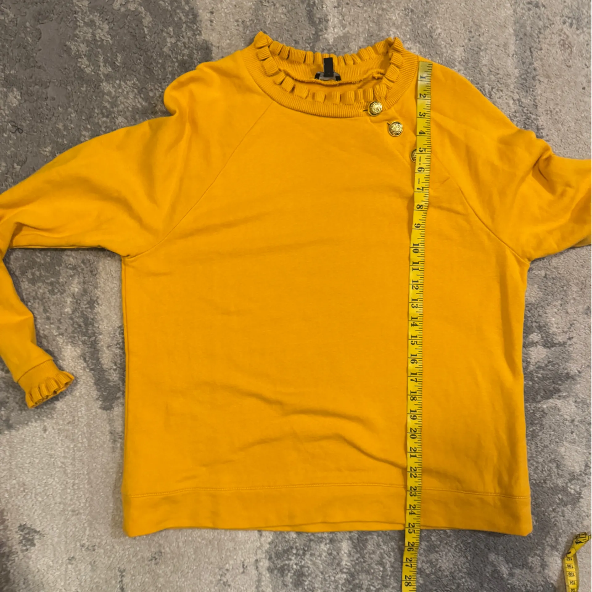 Talbots Mustard Sweater with Gold Accents - Image 6