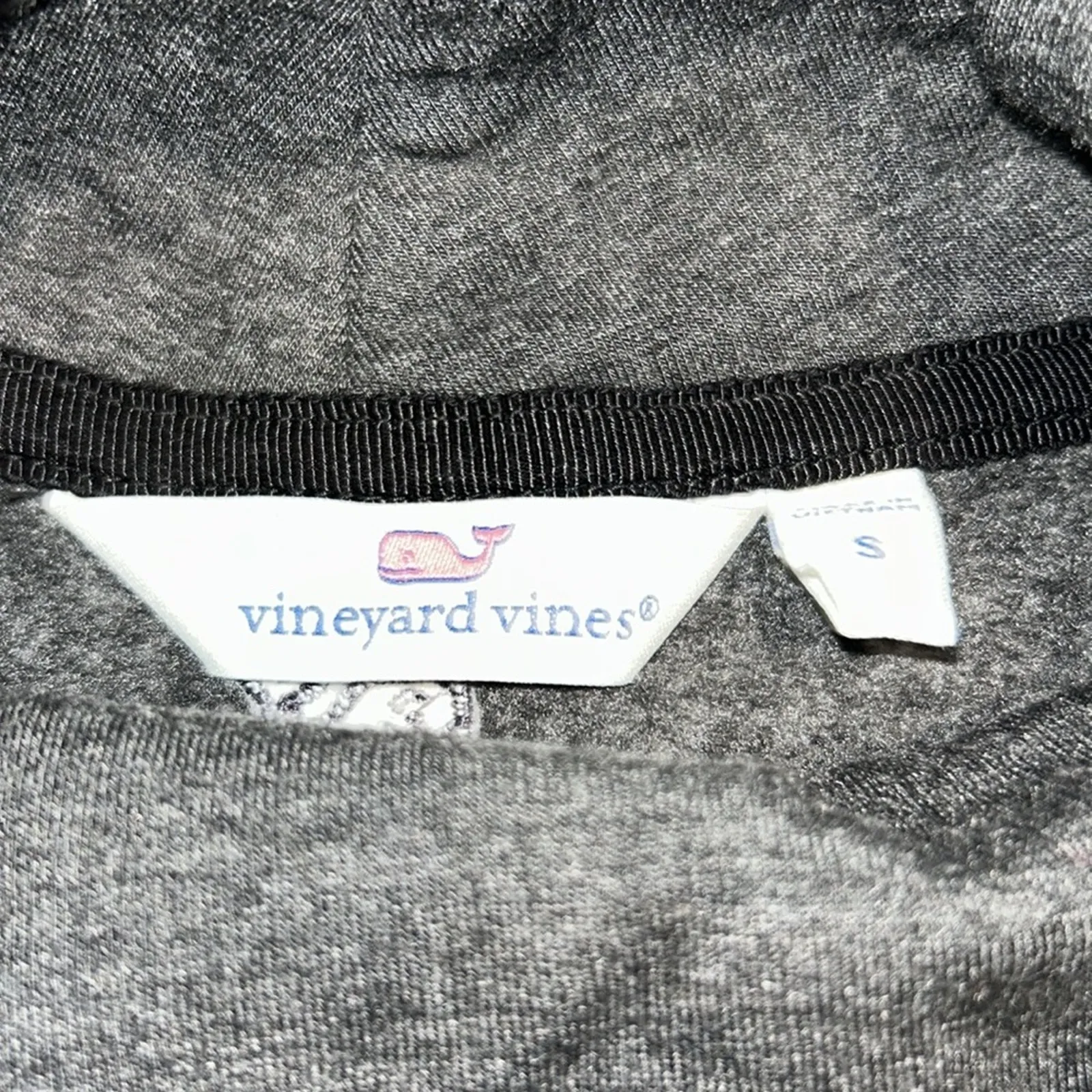 Womens Vineyard Vines dreamcloth funnel shep shirt Charcoal Heather Size Small - Image 9