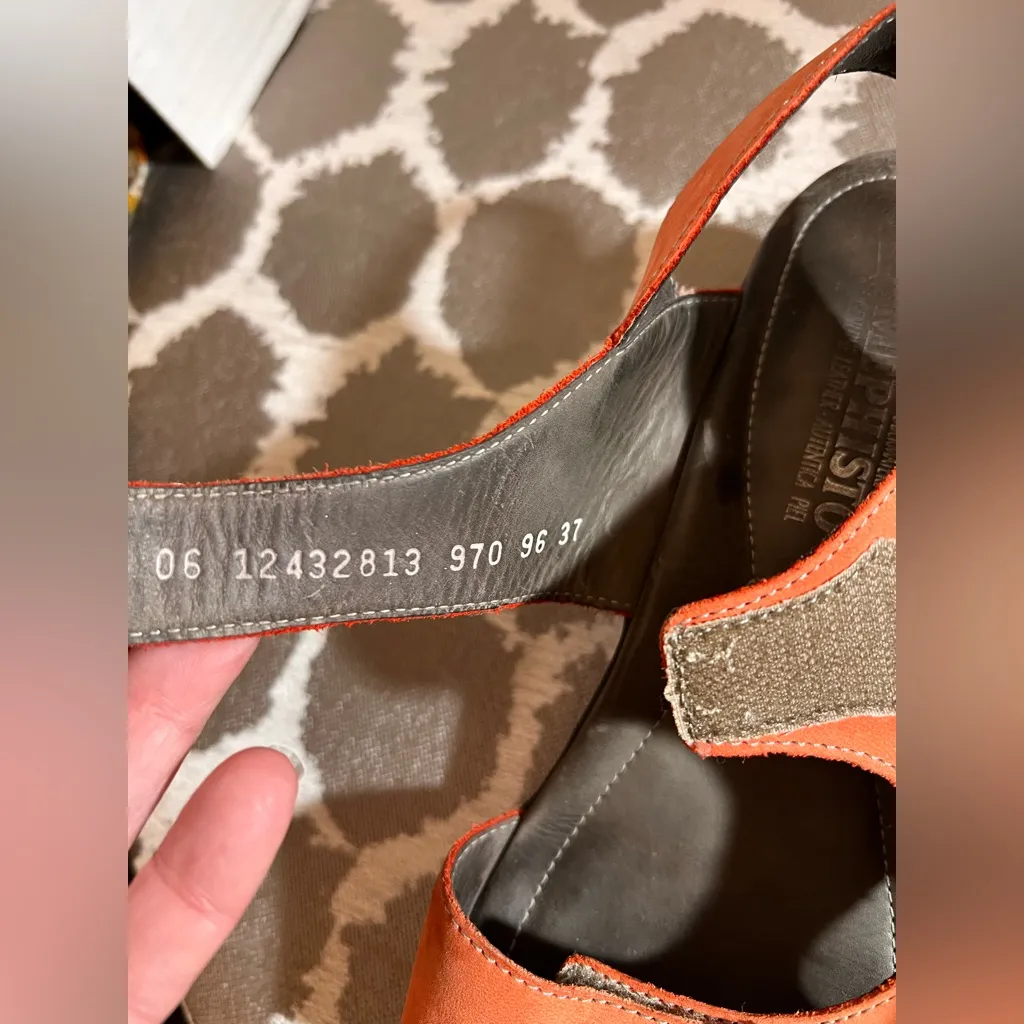 Mephisto Women's Vibrant Orange Sandals colorful comfort Portugal US 6.5 - Image 9