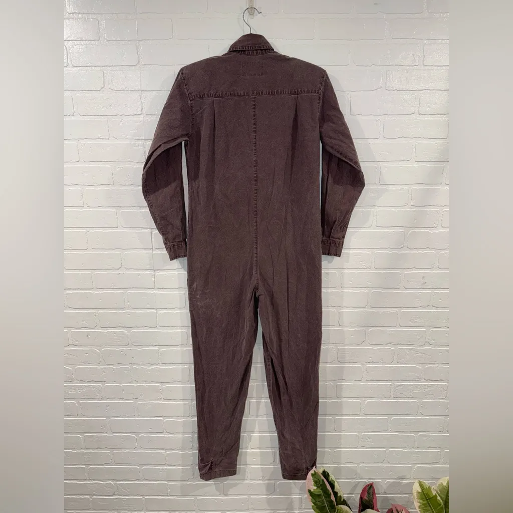 Vintage 1980’s Banana Republic Purple Button-Up Jumpsuit with Shoulderpads - Image 13