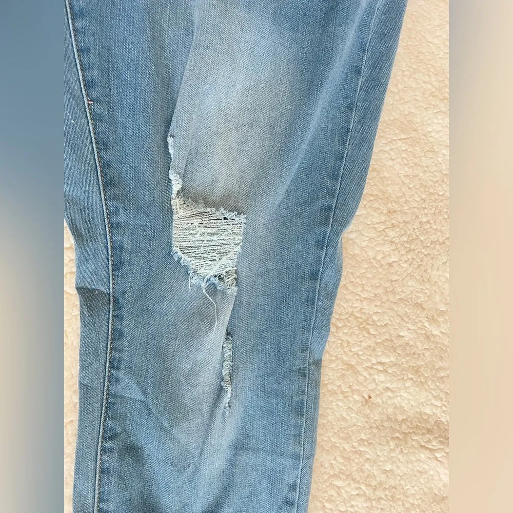 Blue Savvy Curvy  Distressed Jeans with Rips - Image 10