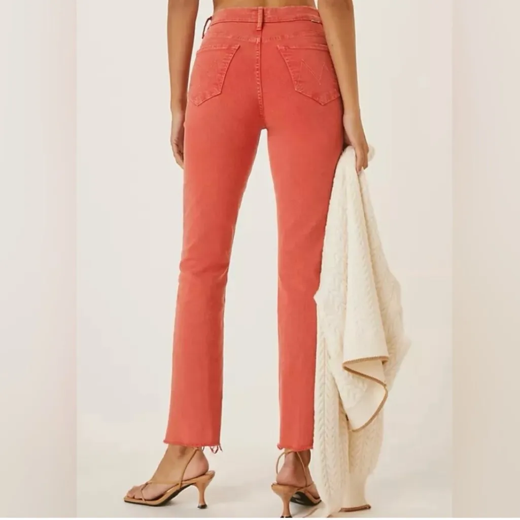 MOTHER THE SWOONER RASCAL ANKLE FRAY Come Out And Play 27 Orange - Image 6