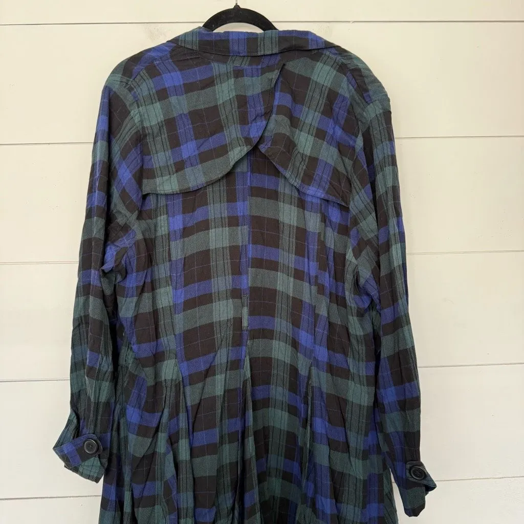 Torrid Women’s 3X Plaid Twill Trench Coat No Belt New - Image 4