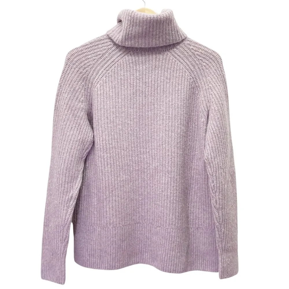 Madewell Mercer Turtleneck Sweater Coziest Yarn in Heather Wisteria Size Small - Image 5