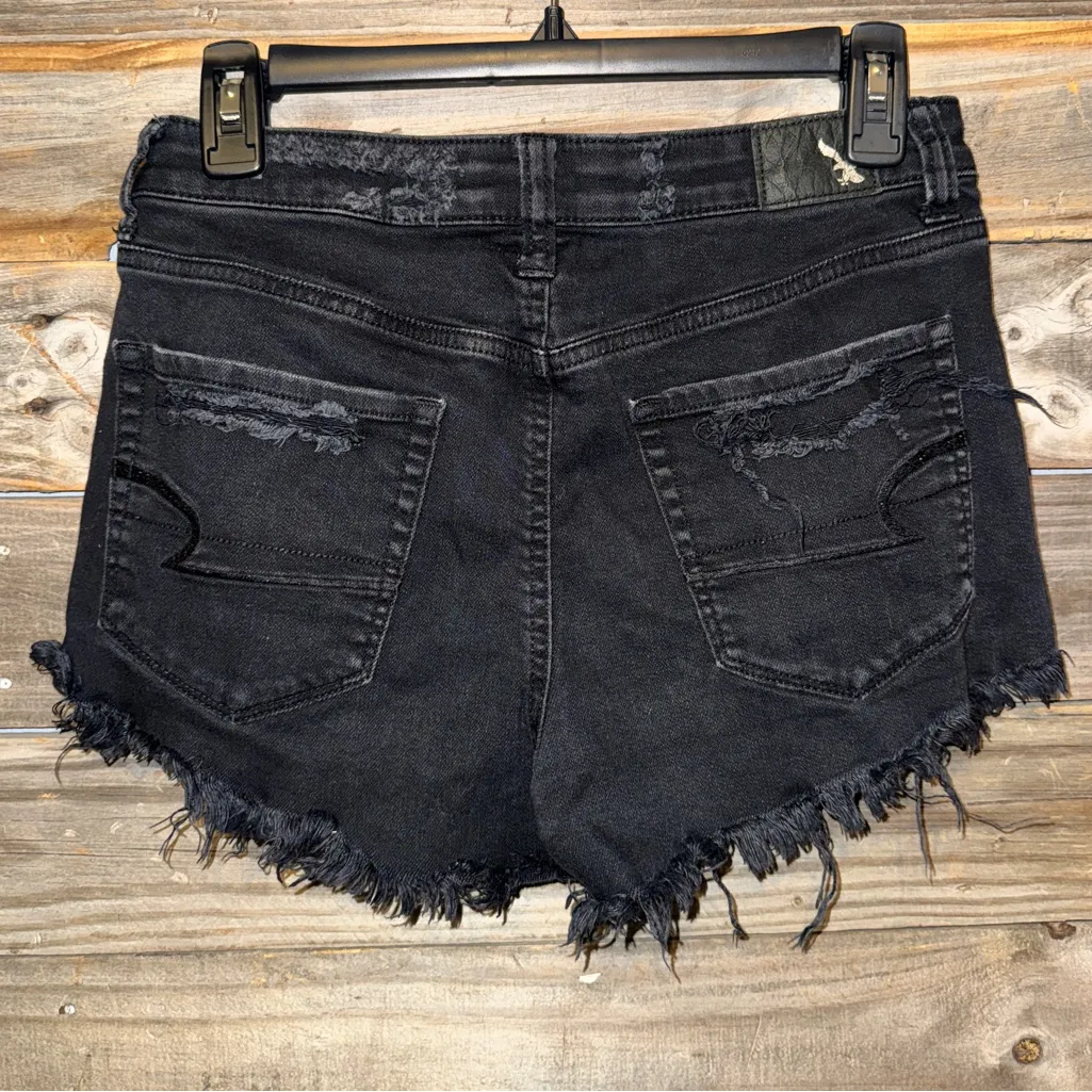 American Eagle shorts- vintage high rise festival- stretch- size 4- black - Image 2