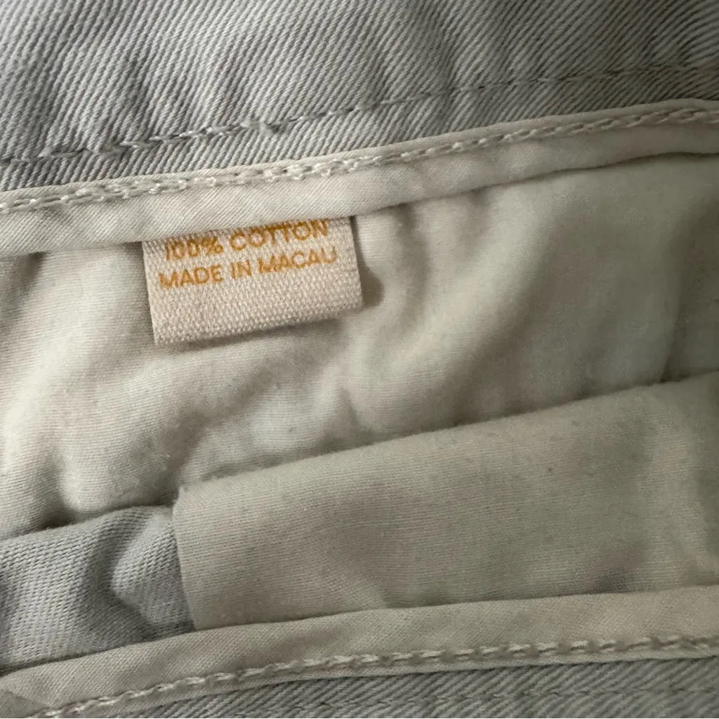 J Crew Grey 4” Grey Broken In Chino Shorts Women Size 10 City Fit Cotton Preppy - Image 5