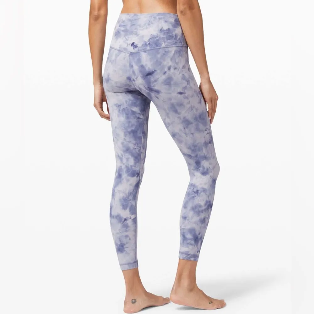 Lululemon Align Pant 25" Diamond Dye leggings women’s size 2 blue purple W5CQTS - Image 2