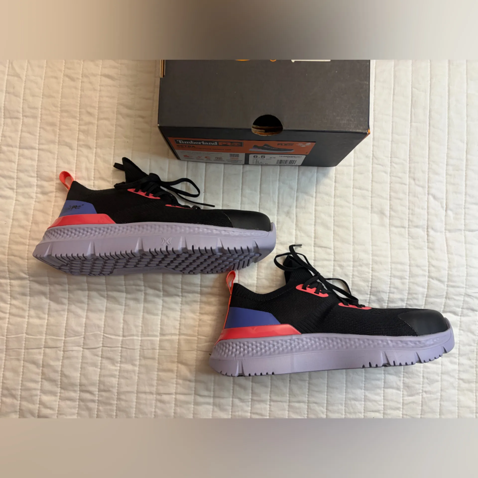 Timberland Pro Setra Knit Composite Safety Toe NIB Black / Pink - Image 4