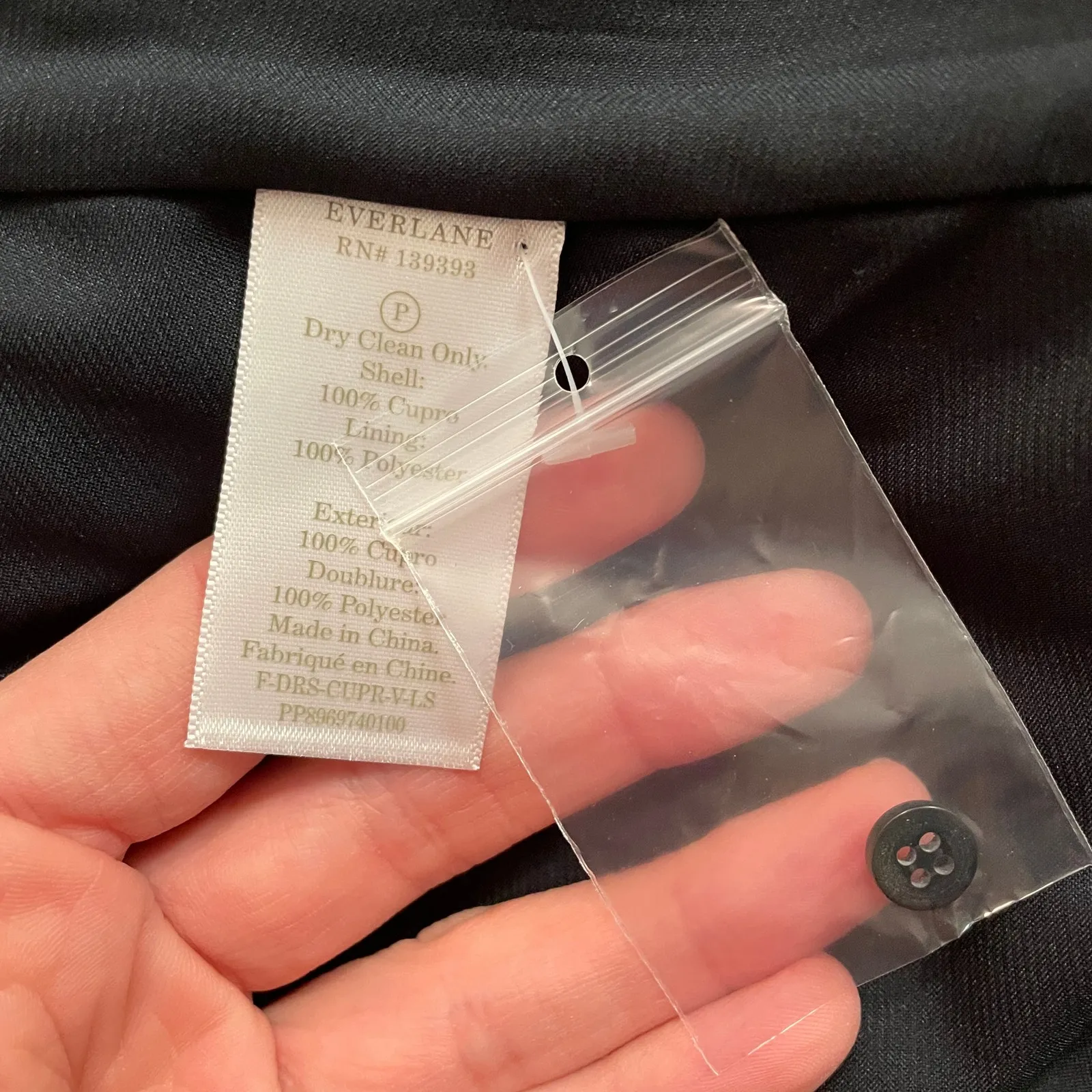 NEW Everlane Midi Dress Dark Grey - Image 7