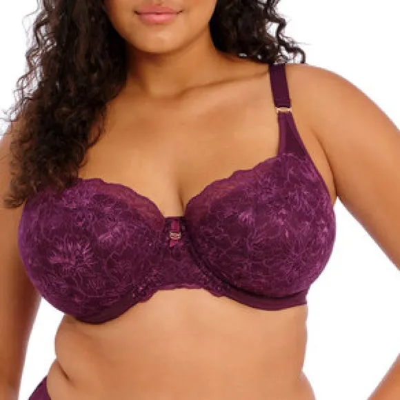 NIP Victoria’s Secret x Elomi Brianna Underwire Padded Half Cup Bra 42DDD (F) Purple Size undefined - Image 4