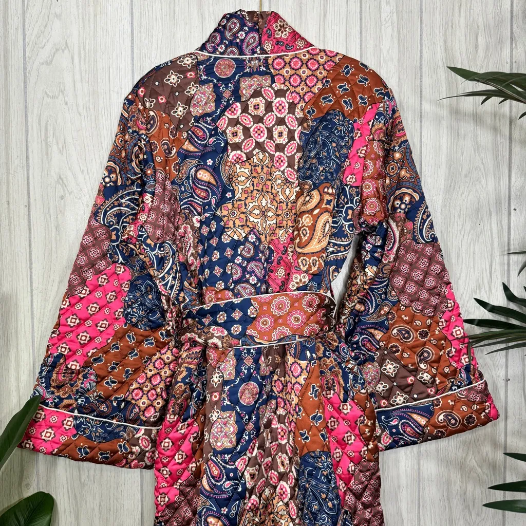 NWT Kilo Brava Patchwork Quilted Midi Robe Jacket size M Medium NEW - Image 6