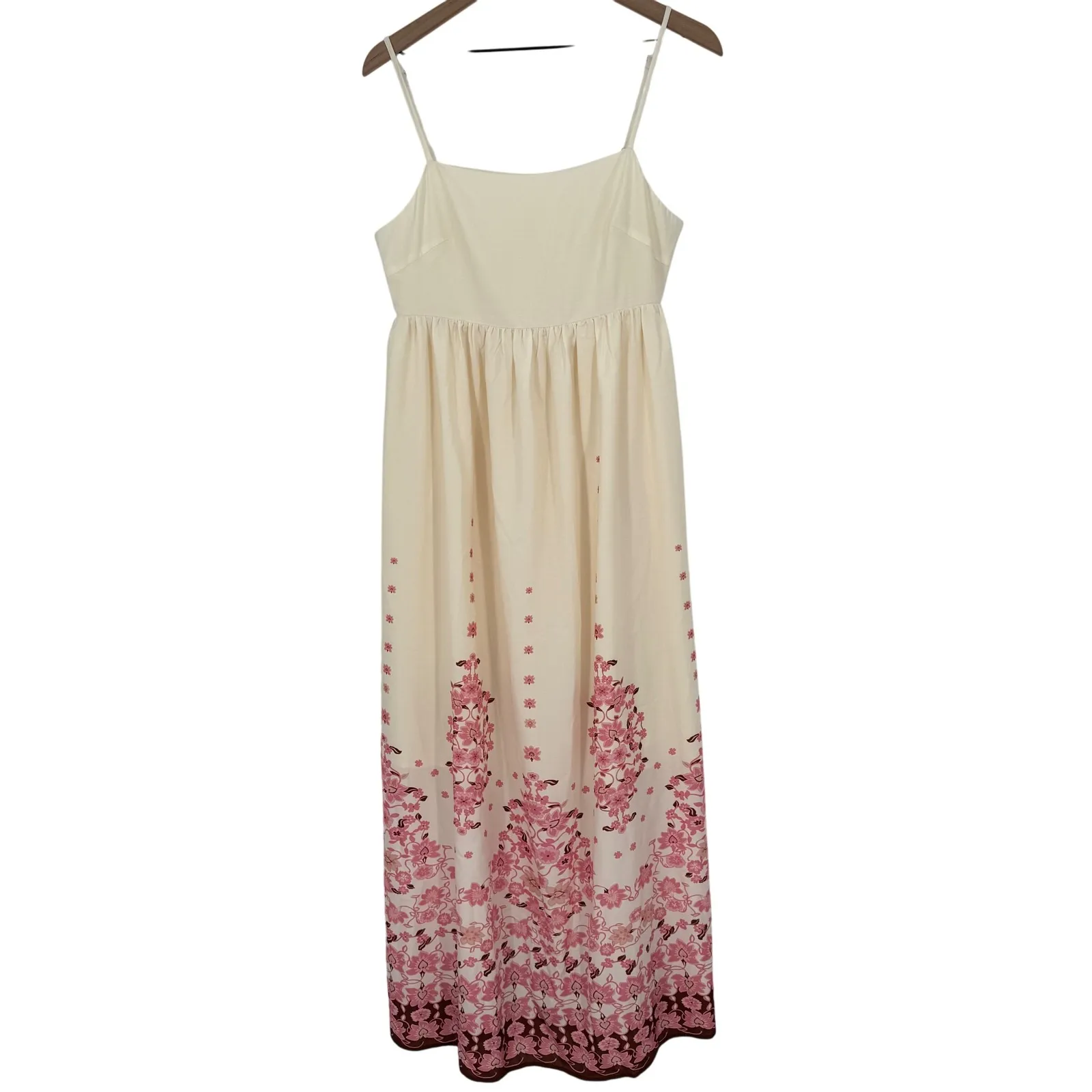 Commense‎ Womens Maxi Dress Floral Sleeveless Casual Summer Cream Pink Size M Size M - Image 2