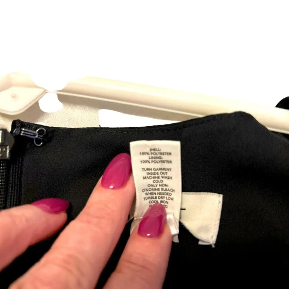 Ann Taylor Loft Black Cocktail Dress with Crystal Embellishments - Image 9