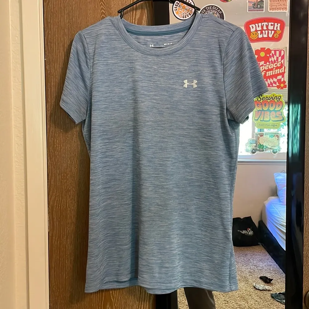 Baby Blue Under Armor Tee - Image 2