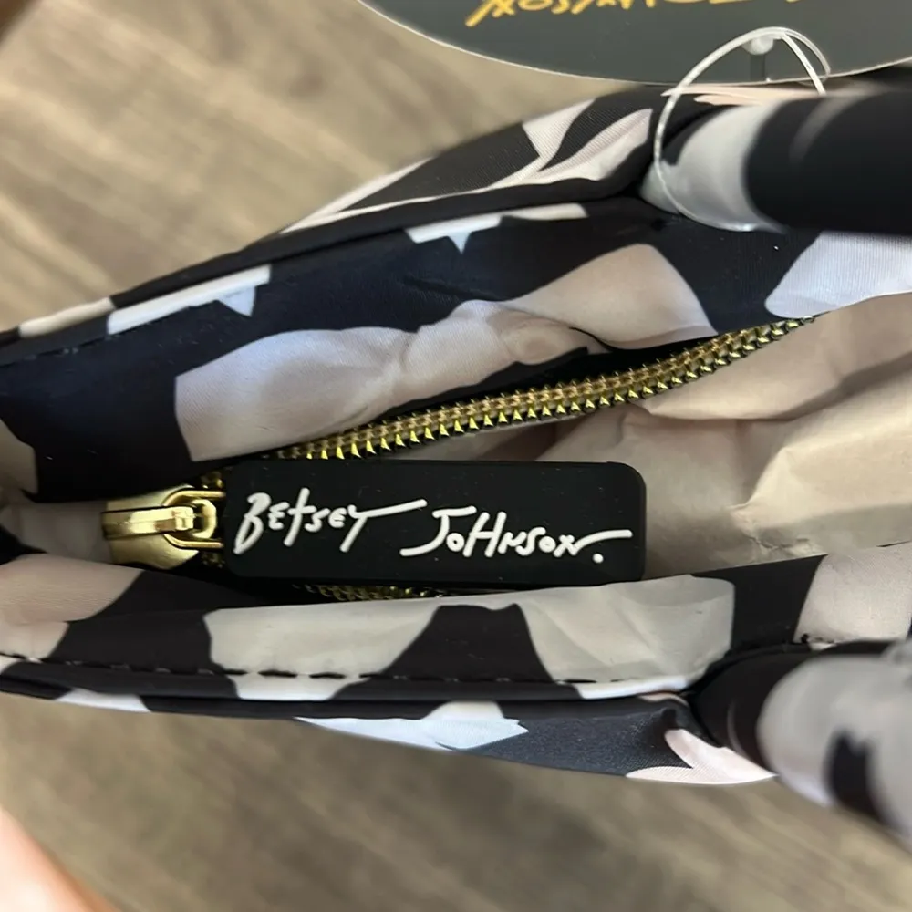 🎀 Betsey Johnson Black w/ Pink, Cream & Light Yellow Bows Insulated Lunch Bag 💕 - Image 5