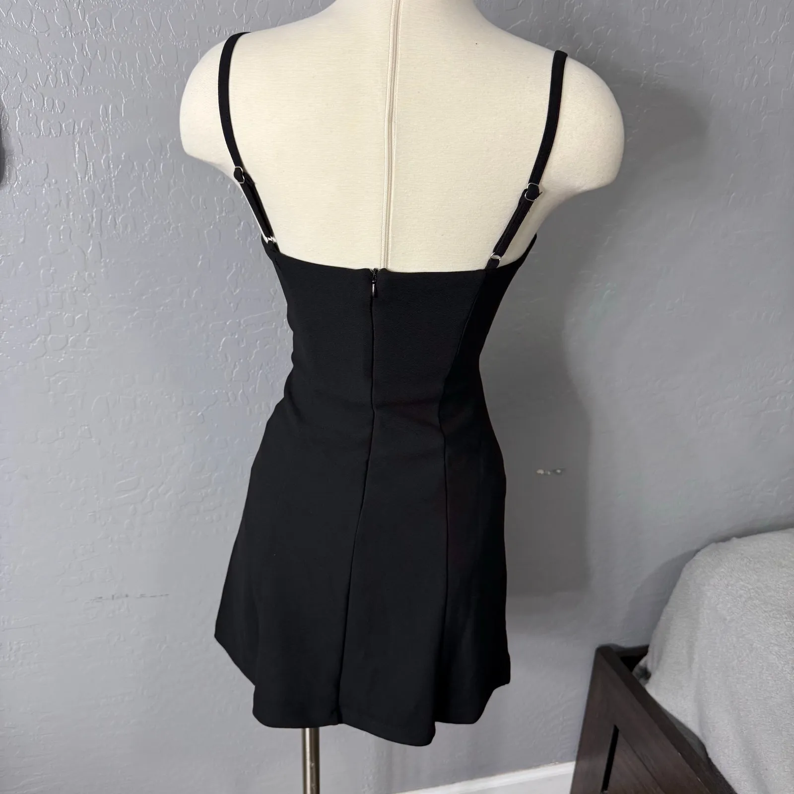 Princess Polly Lunara Mini Dress, Black 4 - Image 2