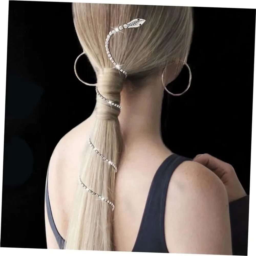 Diamond Snake Tiara Crystal Hair Crystal Tassel Hair Chain - Image 9