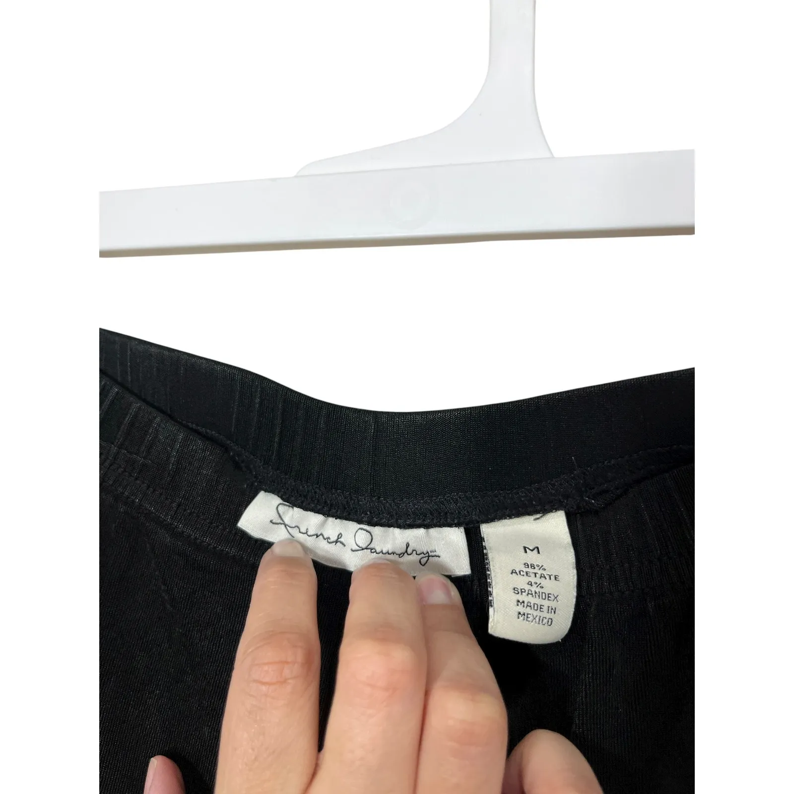 French Laundry Black Maxi Skirt with Slit Stretch Career Casual Size M‎ - Image 7